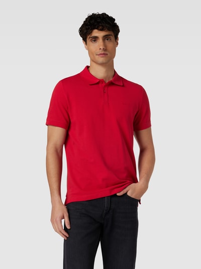 s.Oliver RED LABEL Poloshirt in unifarbenem Design Rot 4