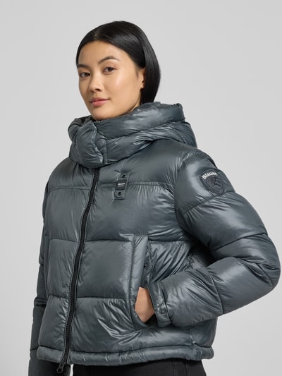 Blauer USA Steppjacke mit Sorona®-Füllung Modell 'GLORIA' Dunkelgrau 3