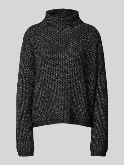 HUGO Strickpullover mit Stehkragen Modell 'Safineynny' Black 2