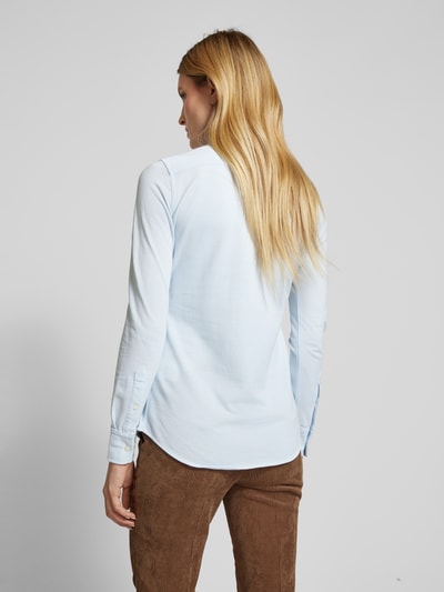 Polo Ralph Lauren Overhemdblouse met labelstitching Blauw - 5