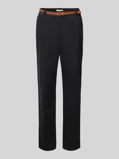 Christian Berg Woman Tapered fit chino met riem Zwart - 2