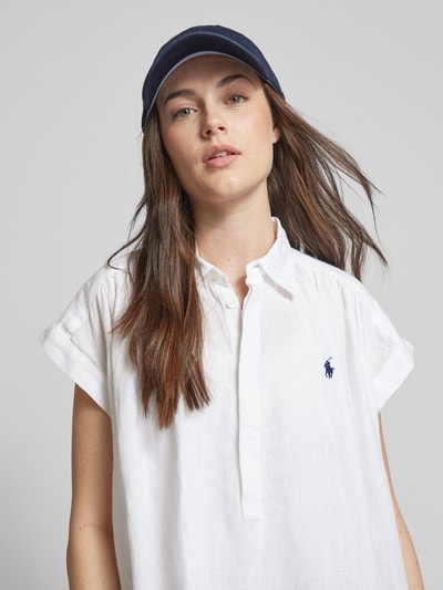 Polo Ralph Lauren Bluzka lniana z krótkimi rękawami Biały 3