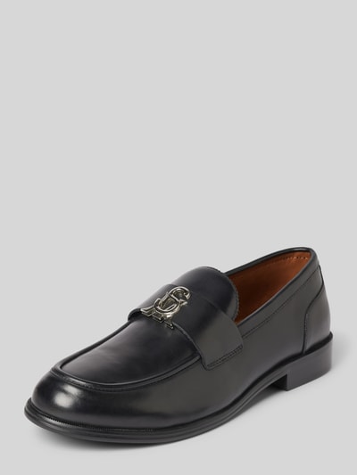 Steve Madden Loafers aus Leder Black 1