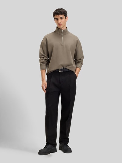 HUGO Relaxed Fit Sweatshirt aus Baumwolle Modell 'DURTY' Mittelgrau 1