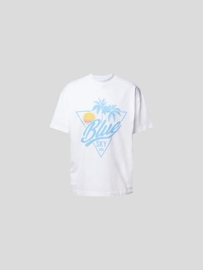 Blue Sky Inn T-Shirt mit Label-Print Weiss 2