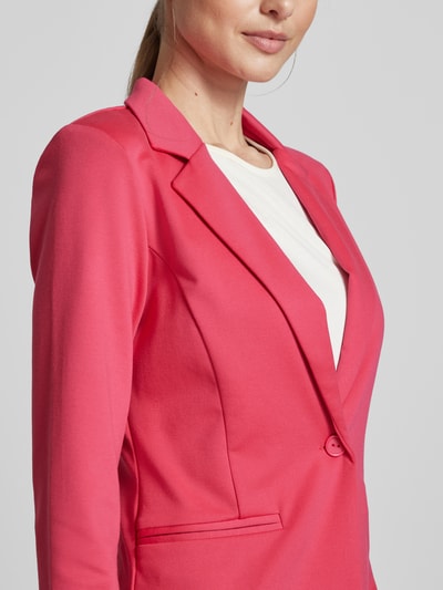 ICHI Slim fit blazer met reverskraag, model 'KATE' Felroze - 3