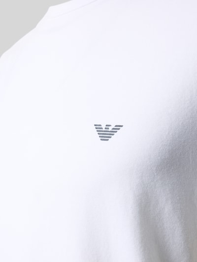 Emporio Armani T-Shirt mit Label-Print im 2er-Pack Weiss 2
