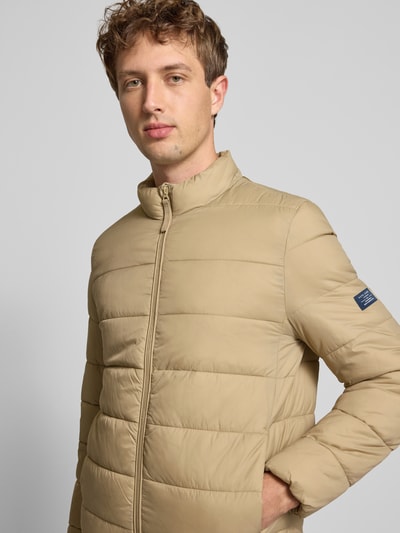 Pepe Jeans Regular Fit Steppjacke mit Stehkragen Beige 3