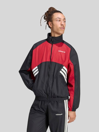 adidas Originals Relaxed Fit Sweatjacke mit Label-Schriftzug Modell 'MUNICH 93' Bordeaux 3