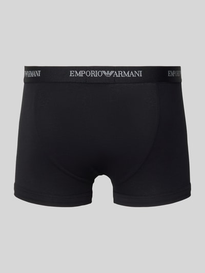 Emporio Armani Trunks im 3er-Pack mit Logo-Bund Black 3