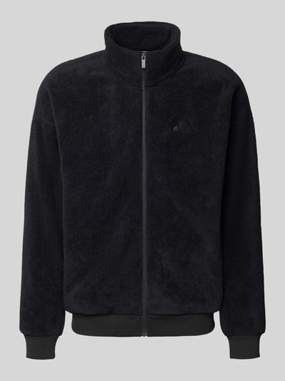 adidas Sportswear Regular fit fleecejack met logostitching Zwart - 2