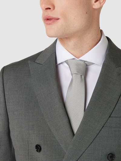HUGO Krawatte mit Allover-Muster Modell 'Tie' Silber 1