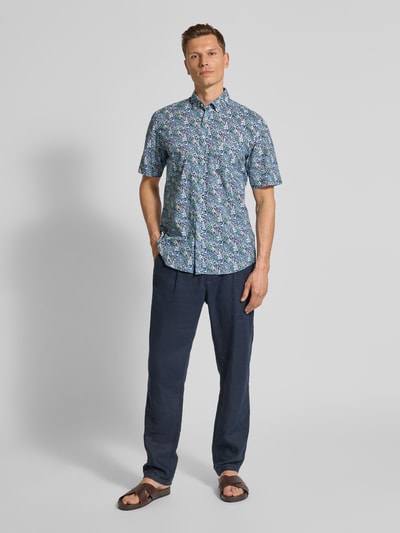 Fynch-Hatton Regular Fit Freizeithemd mit Button-Down-Kragen Marine 1