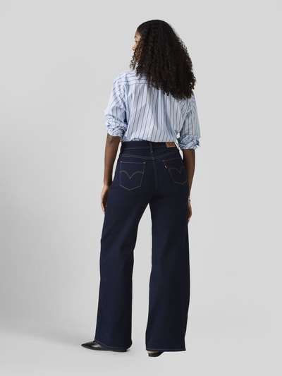 Levi's® 300 Wide leg jeans van katoenmix in 5-pocketmodel Marineblauw - 5