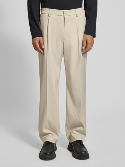 JAKE*S STUDIO MEN Stoffhose mit französischen Eingrifftaschen Kitt 4