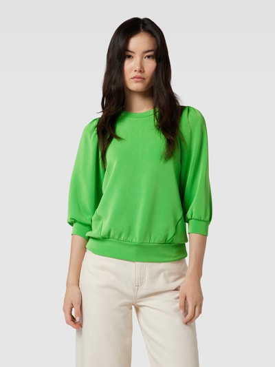 Selected Femme Sweatshirt met 3/4-mouwen, model 'TENNY' Groen - 4