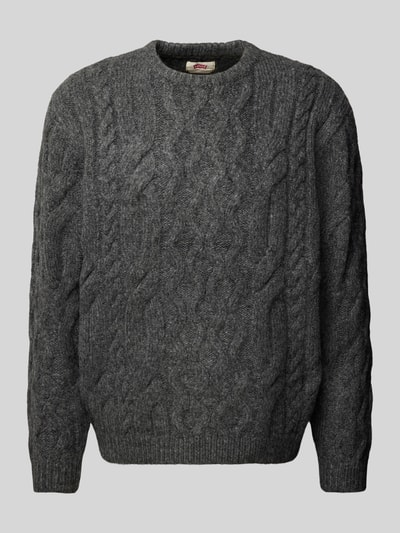 Levi's® Strickpullover mit Woll-Anteil Modell 'BATTERY' Anthrazit 2