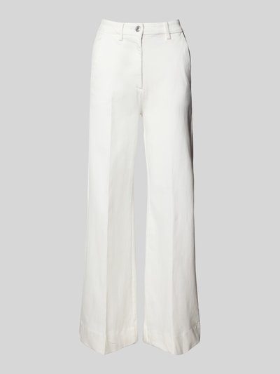 Stefanel Wide leg jeans met steekzakken Offwhite - 2