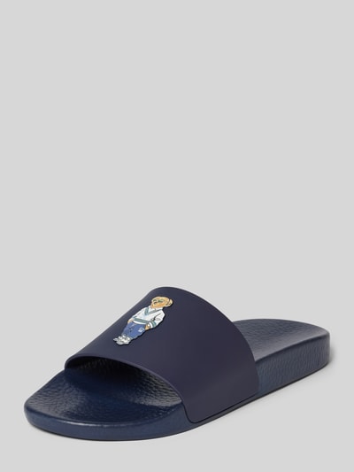 Polo Ralph Lauren Slides mit Motiv-Patch Marine 1