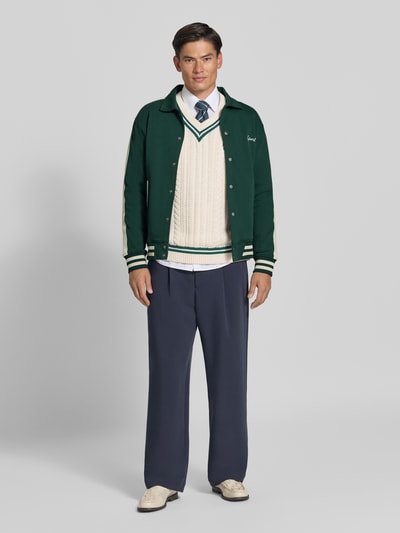 GANT Regular Fit Blouson aus Baumwoll-Mix Dunkelgruen 1