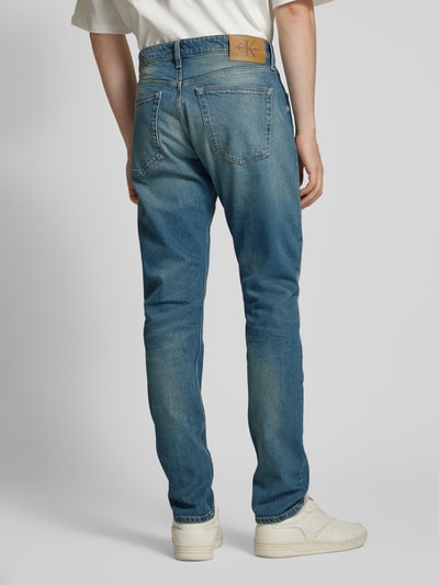 Calvin Klein Jeans Jeansy o kroju slim tapered fit z 5 kieszeniami Jeansowy niebieski 5