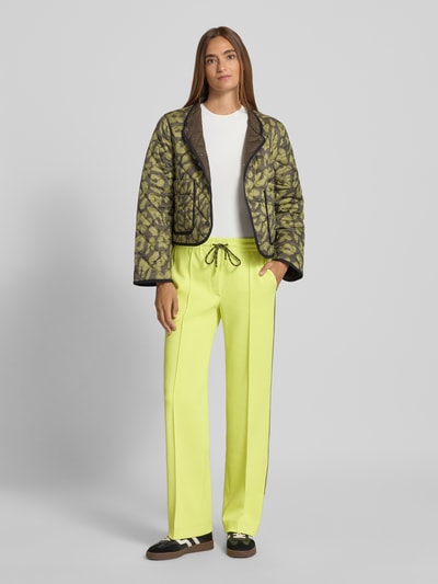 Marc Cain Straight Fit Jogginghose mit Tunnelzug Neon Gelb 1