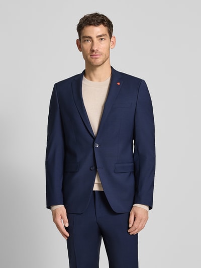 ROY ROBSON Extra Slim Anzug in unifarbenem Design Marine 4