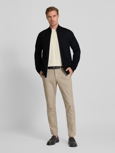 JOOP! Collection Gebreid jack met labeldetail, model 'Widor' Zwart - 1