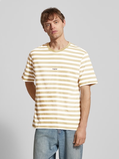 Jack & Jones T-Shirt mit Label-Print Modell 'VESTERBRO' Oliv 4