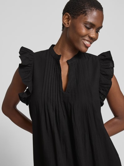 mbyM Maxikleid mit Tunikakragen Modell 'Gemala' Black 3
