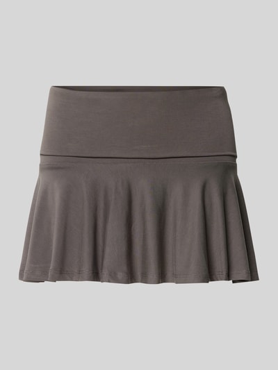 WEEKDAY Minirock mit breitem elastischem Bund Modell 'Elli' Dunkelgrau 2