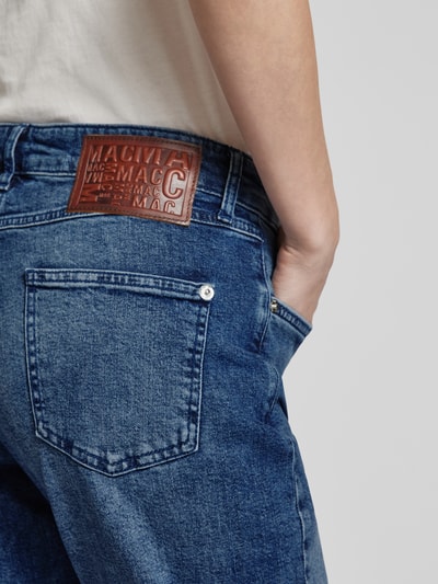 MAC Straight Fit Jeans im 5-Pocket-Design Dunkelblau 3