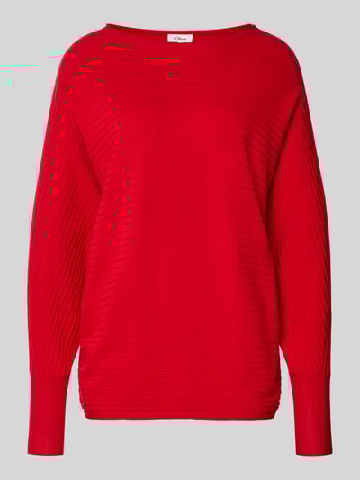 s.Oliver RED LABEL Relaxed Fit Pullover aus Viskose-Mix Rot 2