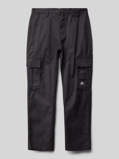 CHAMPION Regular Fit Cargohose mit Label-Patch Black 1