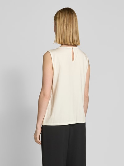 MORE & MORE Tanktop mit Paillettenbesatz Offwhite 5