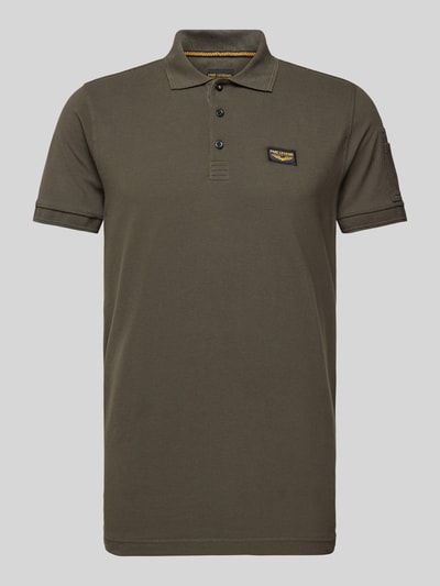 PME Legend Poloshirt mit Label-Detail Oliv 2