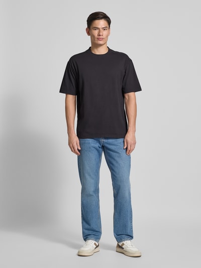 BOSS Orange Comfort fit T-shirt van puur katoen Zwart - 1