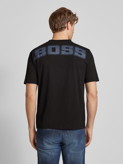 BOSS Orange T-shirt z nadrukiem z logo Średnioszary 5