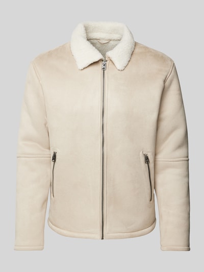 Only & Sons Jacke mit Reißverschlusstaschen Modell 'ROYCE' Beige 2