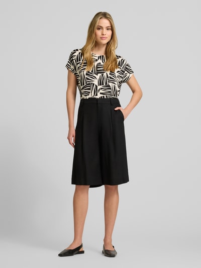 s.Oliver RED LABEL Relaxed fit T-shirt van viscosemix Zwart - 1