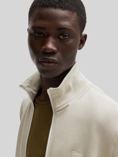 BOSS Orange Regular Fit Sweatjacke aus reiner Baumwolle Sand 6