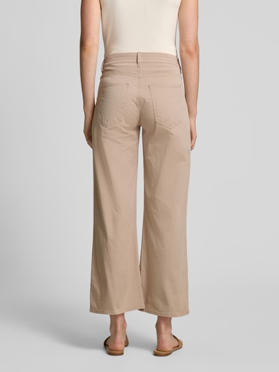 Brax Flared stoffen broek met verkort model, model 'STYLE.MAINE' Beige - 5