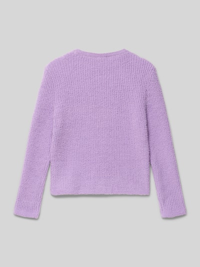 s.Oliver RED LABEL Regular Fit Strickjacke aus Rippstrick Lavender 3