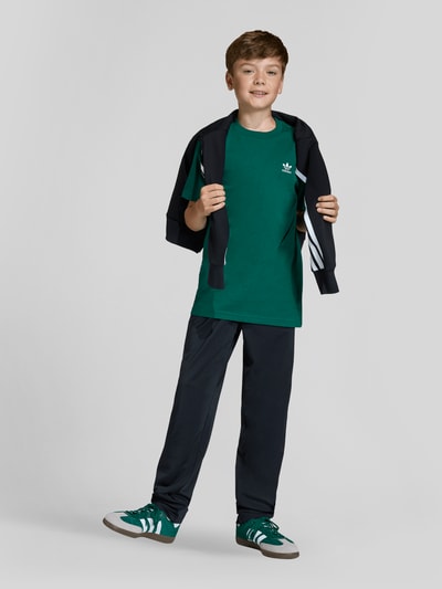 adidas Originals regular fit T-shirt met logodetail Donkergroen - 1