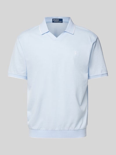 Polo Ralph Lauren Poloshirt met logostitching, model 'JOHNNY' Lichtblauw - 2