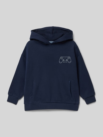 Mango Oversized Hoodie aus reiner Baumwolle Modell 'gamer' Marine 1