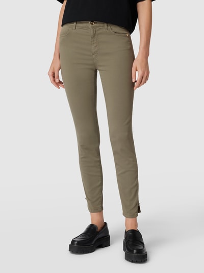 Marc Cain Hose mit Label-Patch Khaki 4