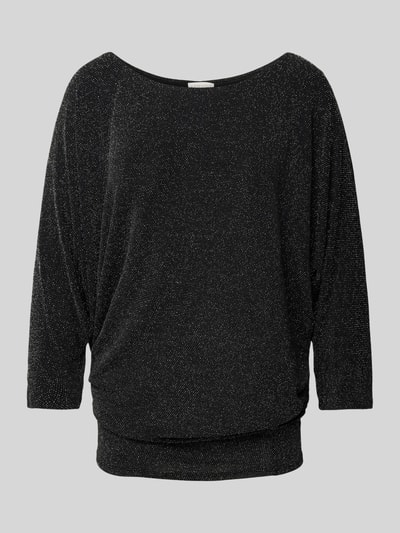 Apricot Regular Fit Blusenshirt mit Effektgarn Modell 'PARTY' Black 2