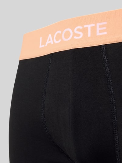 Lacoste Obcisłe bokserki o kroju slim fit z mieszanki bawełny Czarny 2