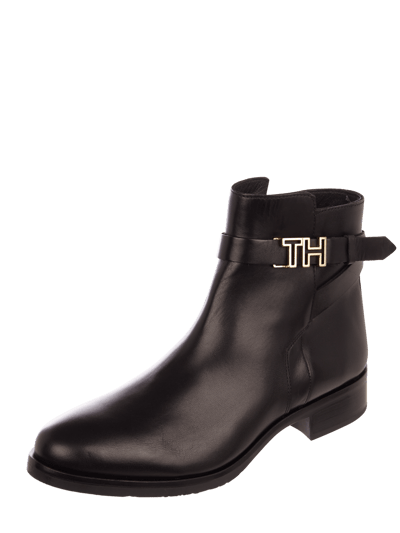 Tommy Hilfiger Leren boots met logo-applicatie op de schacht  - 1